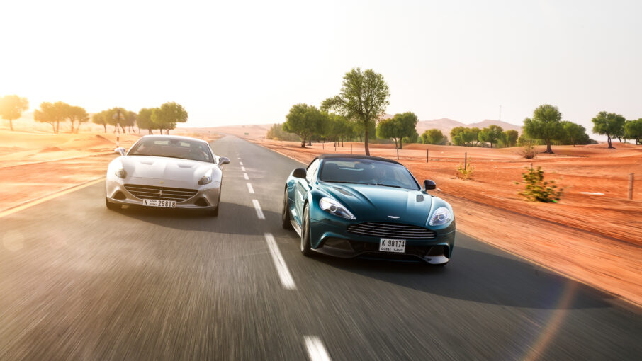 Ferrari California T vs Aston Martin Vanquish Volante - James Gent Media